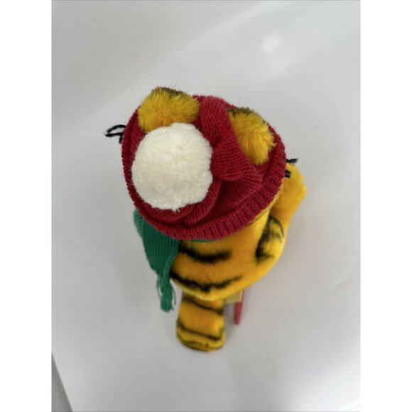 Dakin Garfield Takes The Mountain Vintage Stuffed Plush Sleigh Sled Winter Cat - Picture 8 of 14